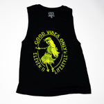 Good Vibes Only Ladies Tank Top/Neon Logo