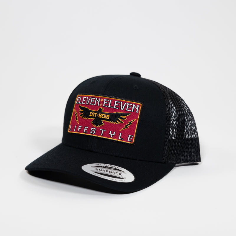 Black Trucker / Red Screaming Eagle