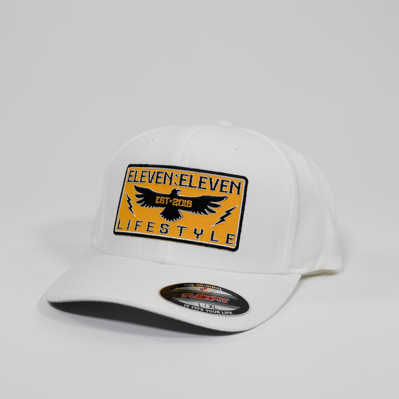 Bright White / Yellow Screaming Eagle