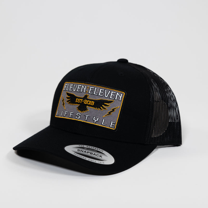 Black Trucker / Grey Screaming Eagle