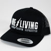 Die Living - Black and White Mesh Trucker