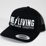 Die Living - Black and White Mesh Trucker