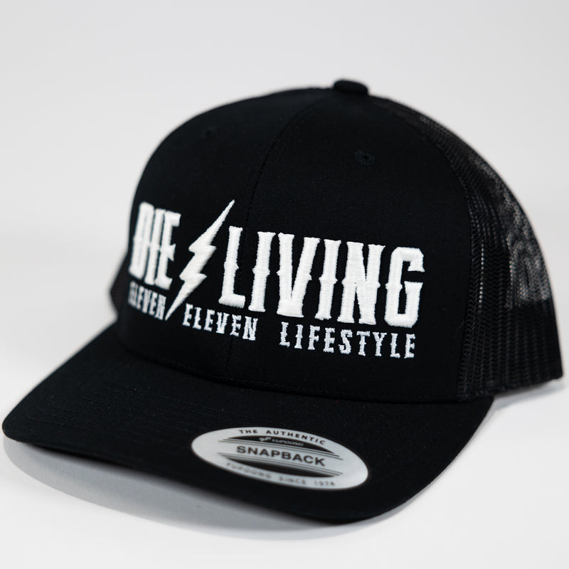 Die Living - Black and White Mesh Trucker