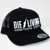 Die Living - Black and White Mesh Trucker