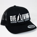 Die Living - Black and White Mesh Trucker