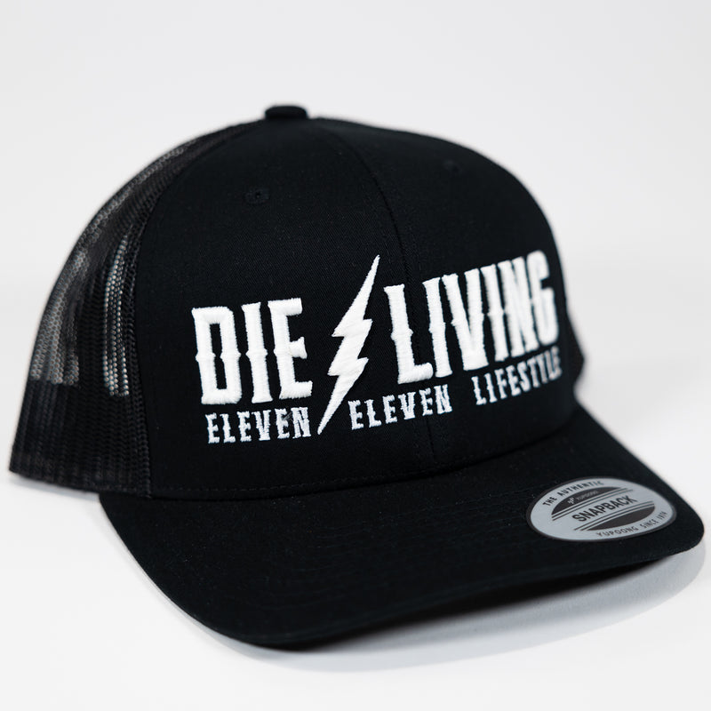 Die Living - Black and White Mesh Trucker