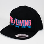 Die Living - Black with Electric Pink and Blue