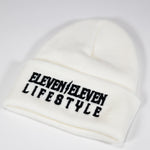 White Embroidered Cuff Toque